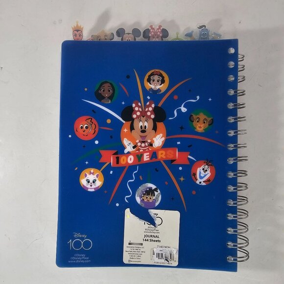 Disney Pixar 100 Years Of Wonder Spiral Journal 144 Sheets Blue Cover - Picture 7 of 12